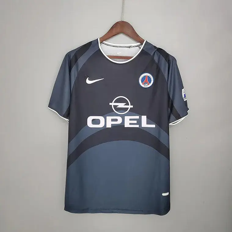 Camisa PSG Retrô 2001/2002 Cinza e Preta - Nike 1
