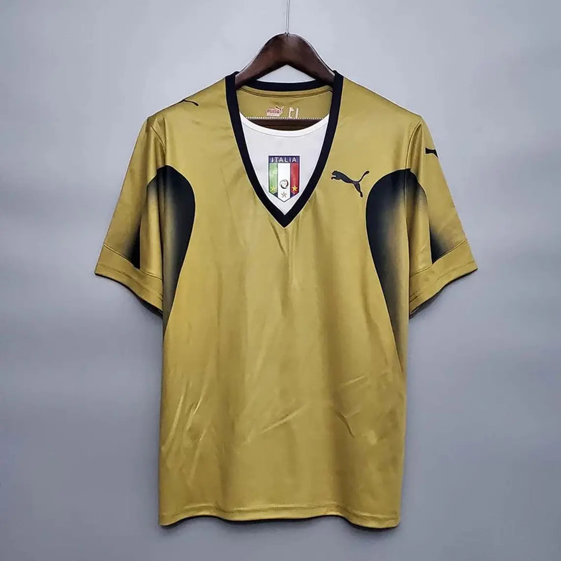 Camisa Itália Retrô 2006 Dourada - Puma 1