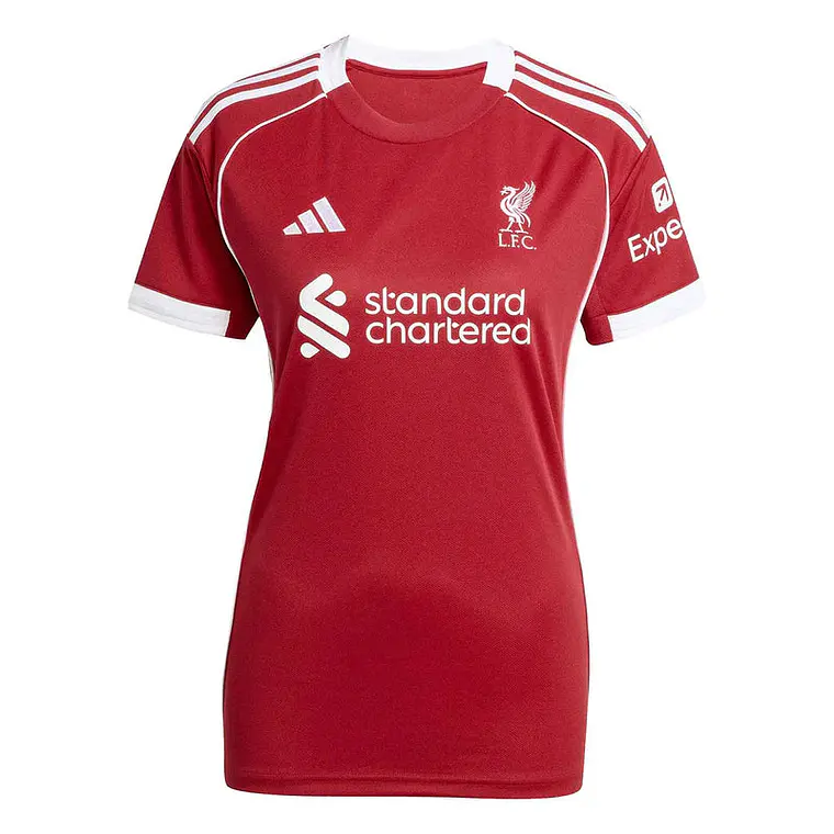 Camisa Liverpool Home 25/26 s/n Torcedor Adidas Feminina - Vermelho 1