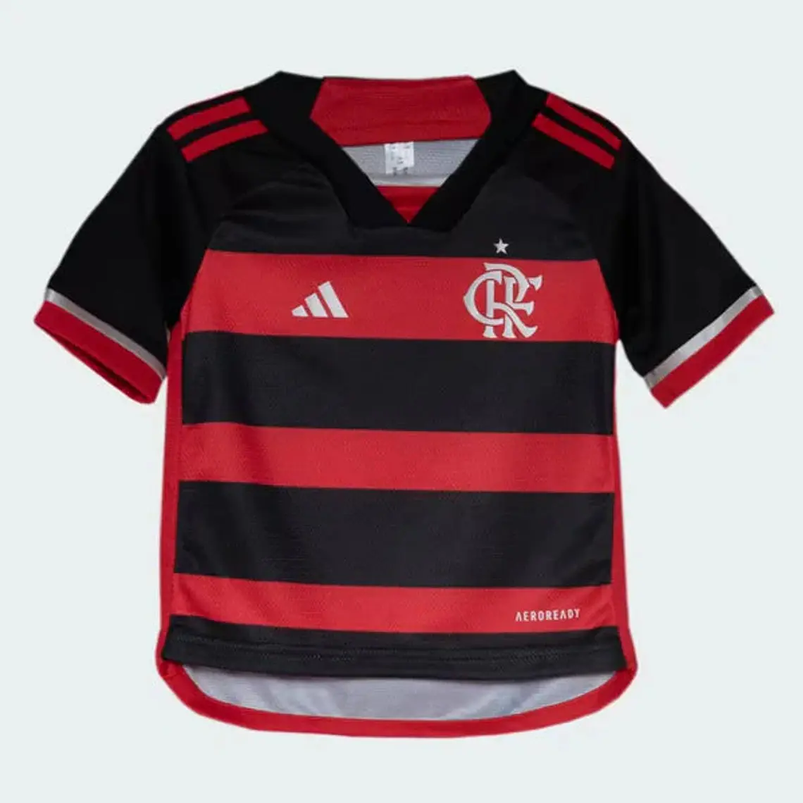 Conjunto Infantil CR Flamengo l 2024/25 Rubro-Negro - Modelo Torcedor 2