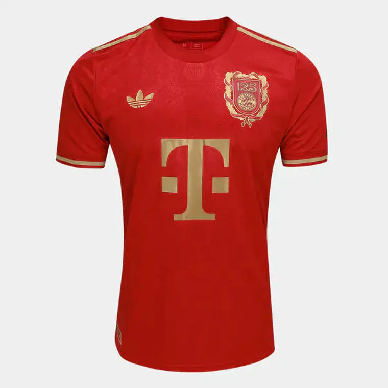 Camisa Bayern de Munique 25/26 Comemorativa 125 Anos Adidas Masculina - Vermelho 1