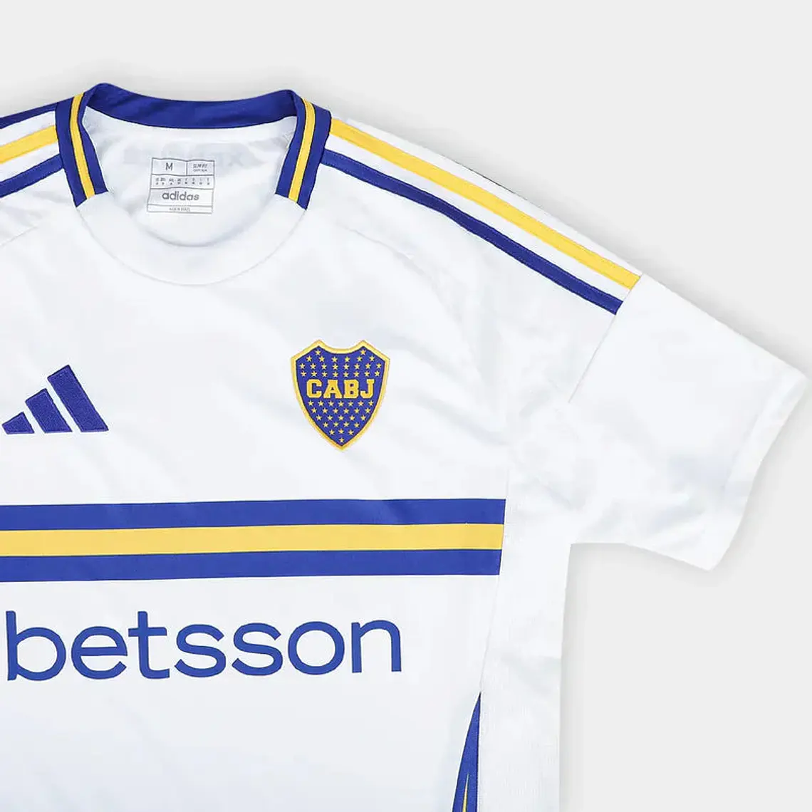 Camisa Boca Juniors Away 2025 s/n° Torcedor Adidas Masculina - Branco+Azul 2