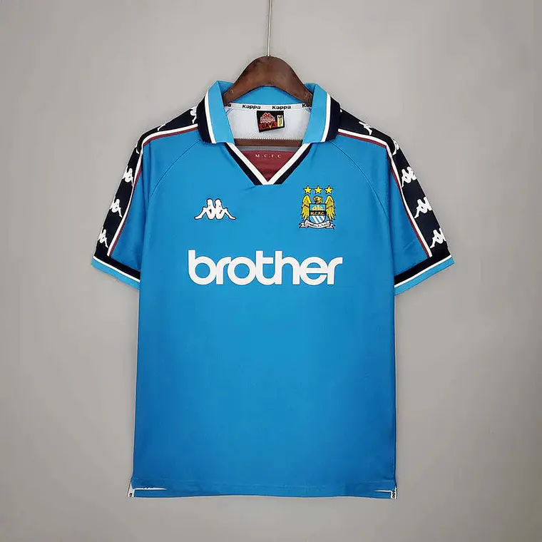 Camisa Manchester City Retrô 1997/1998 Azul - Kappa 1