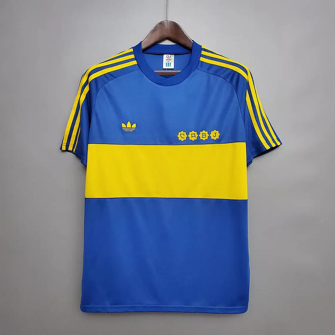 Camisa Boca Juniors Retrô 1981 Azul e Amarela - Adidas 1