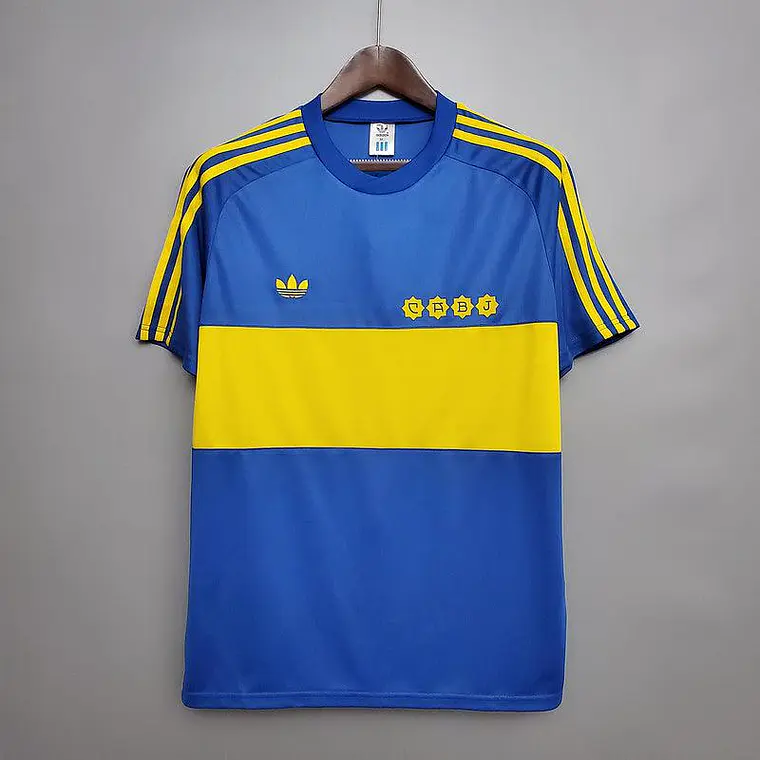 Camisa Boca Juniors Retrô 1981 Azul e Amarela - Adidas 1