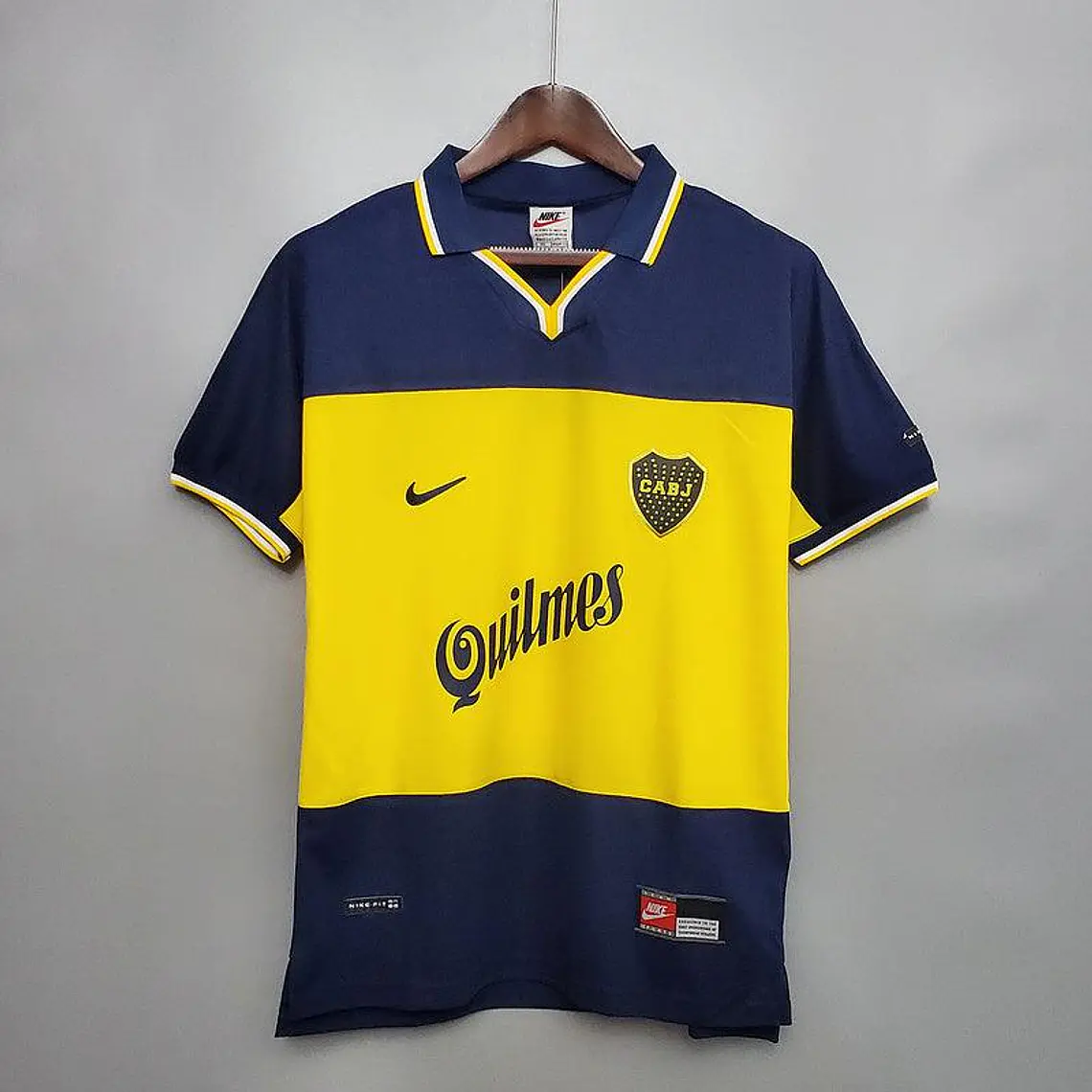 Camisa Boca Juniors Retrô 1999 Azul e Amarela - Nike 1