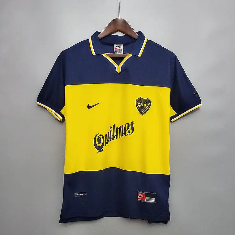 Camisa Boca Juniors Retrô 1999 Azul e Amarela - Nike 1