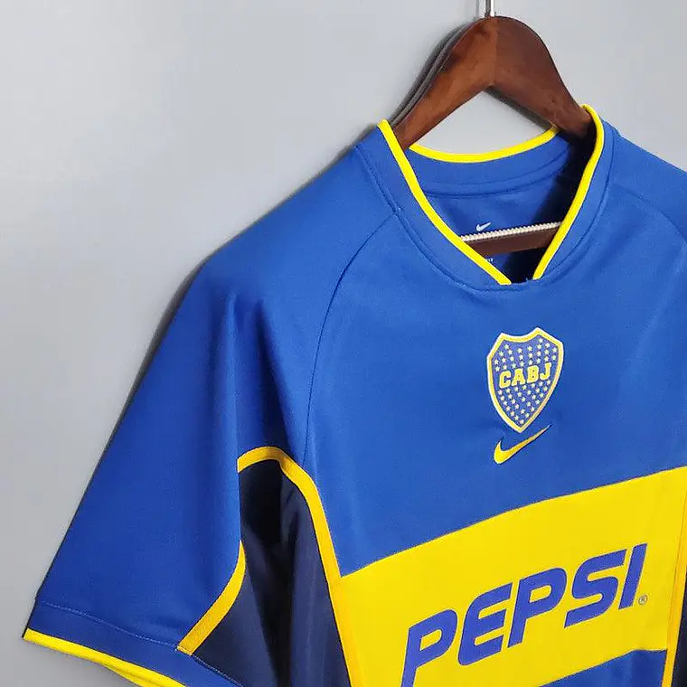 Camisa Boca Juniors Retrô 2002 Azul e Amarela - Nike 2