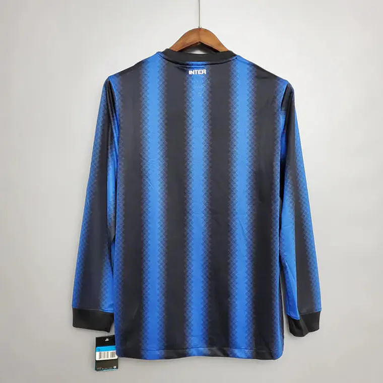 Camisa Manga Longa Inter de Milão I 10/11 Nike - Azul e Preto 2