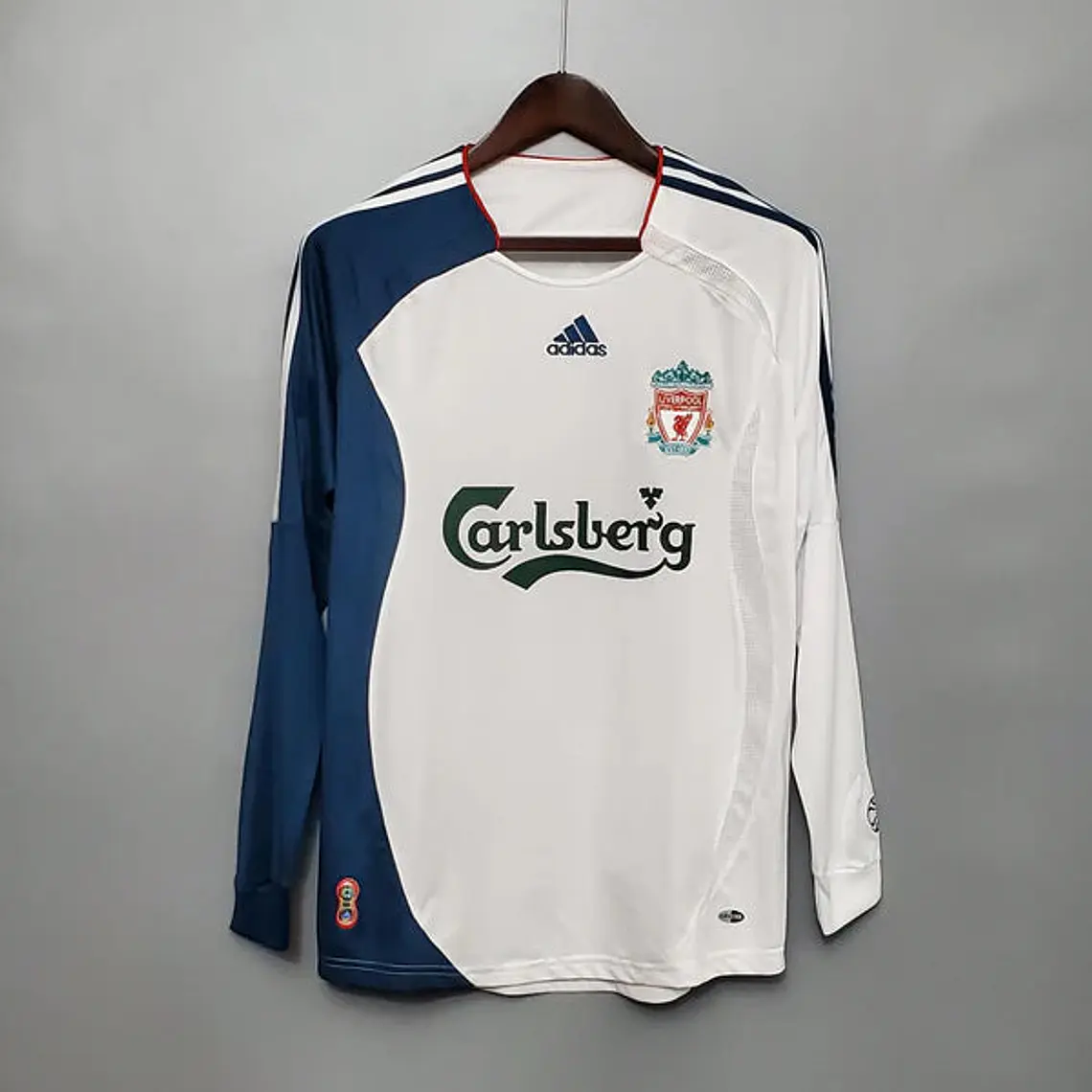 Camisa Manga Longa Liverpool 06/07 Adidas - Branco 1