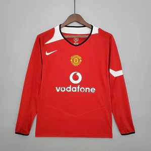 Camisa Manga Longa Manchester United 04/06 Nike - Vermelho