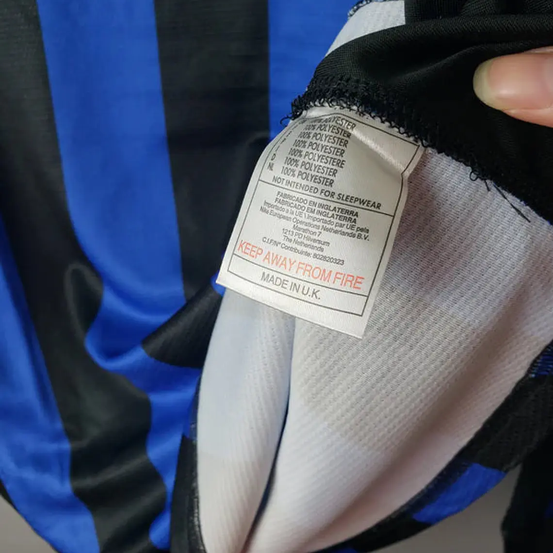 Camisa Manga Longa Inter de Milão I 1998 Nike - Azul 5