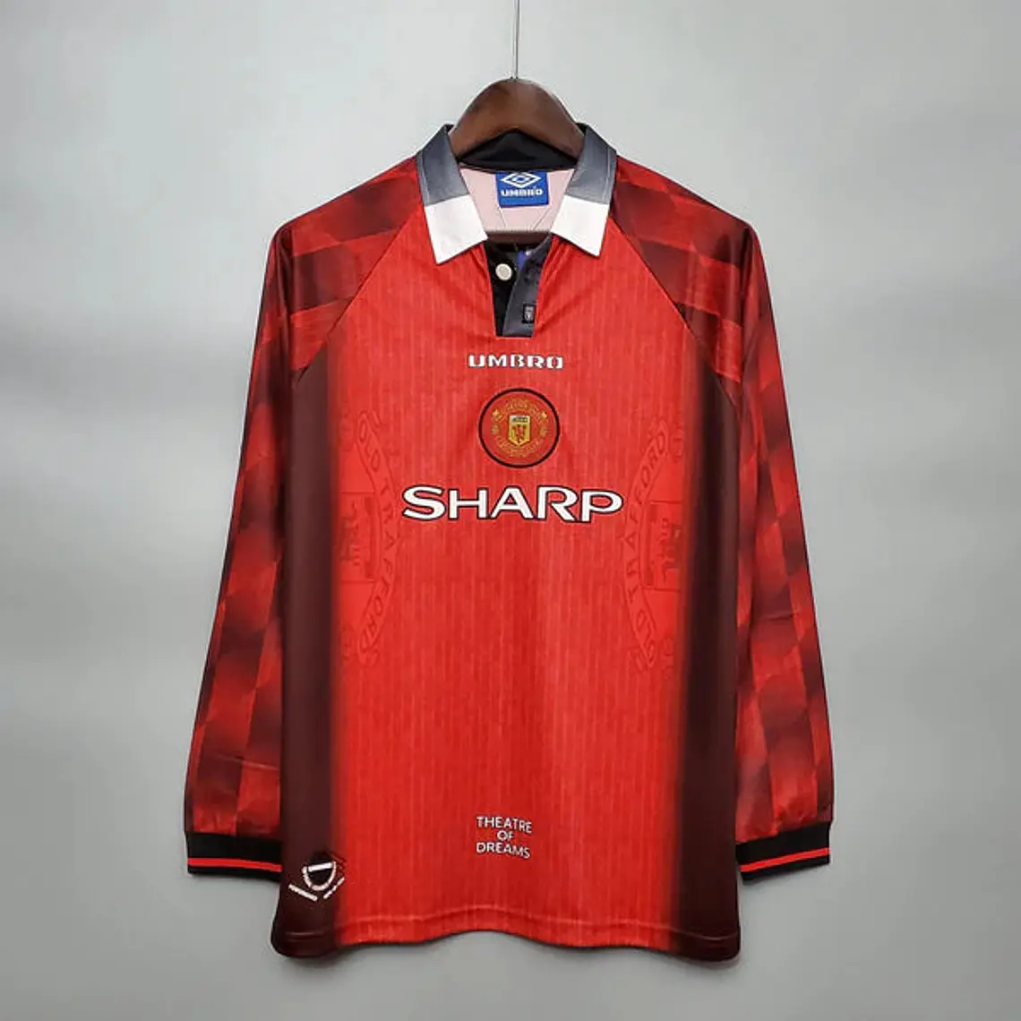 Camisa Manga Longa Manchester United 1996 Umbro - Vermelho 1