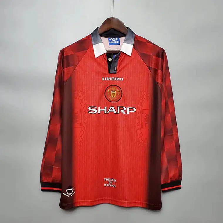 Camisa Manga Longa Manchester United 1996 Umbro - Vermelho 1