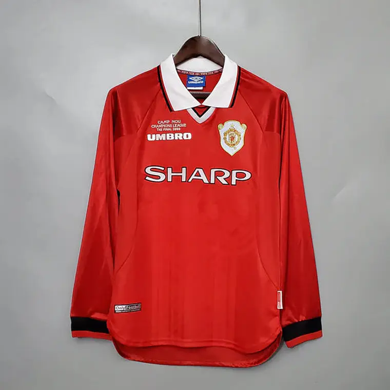 Camisa Manga Longa Manchester United 1999 Umbro - Vermelho 1