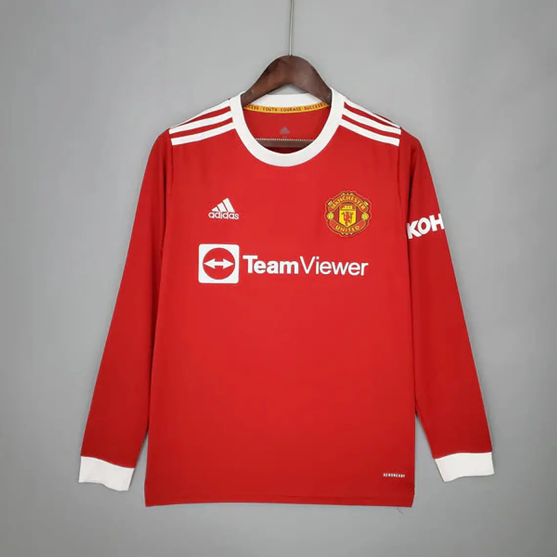 Camisa Manga Longa Manchester United 21/22 Adidas - Vermelho 1