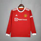 Camisa Manga Longa Manchester United 21/22 Adidas - Vermelho - Thumbnail 1