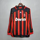 Camisa Manga Longa Milan 06/07 Adidas - Preto e Vermelho - Thumbnail 1
