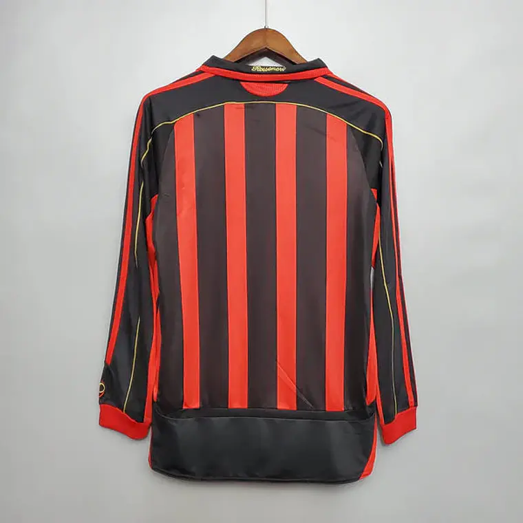 Camisa Manga Longa Milan 06/07 Adidas - Preto e Vermelho 2