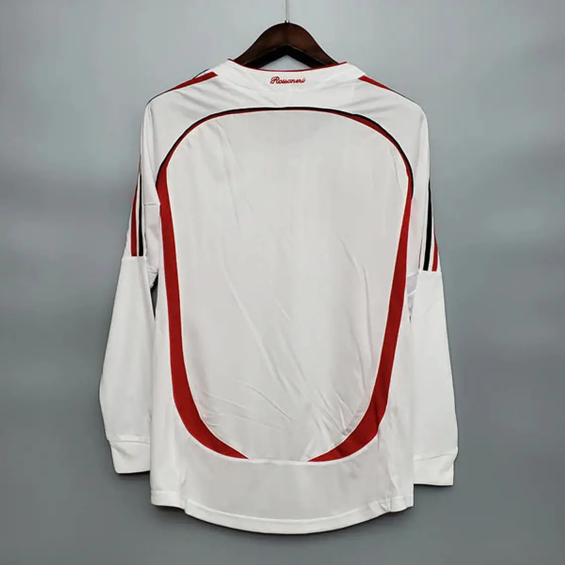 Camisa Manga Longa Milan Champions League 06/07 Adidas - Branco 2