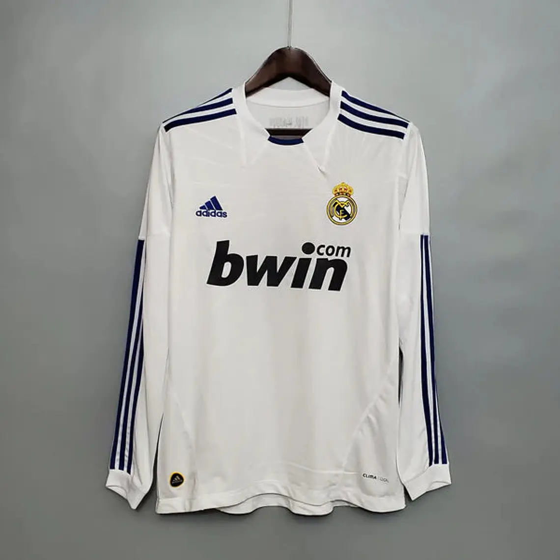 Camisa Manga Longa Real Madrid 10/11 Adidas - Branco 1