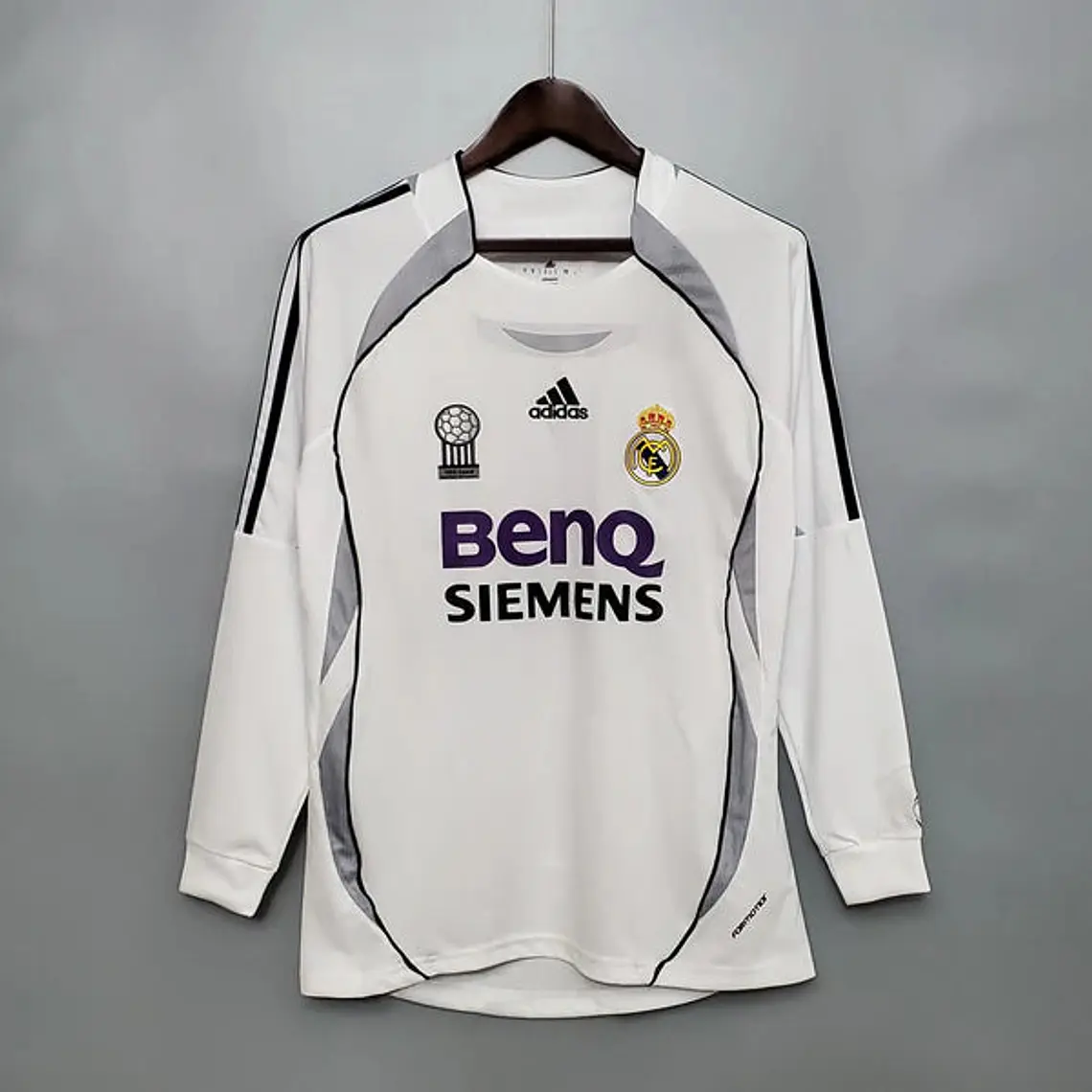 Camisa Manga Longa Real Madrid 06/07 Adidas - Branco 1