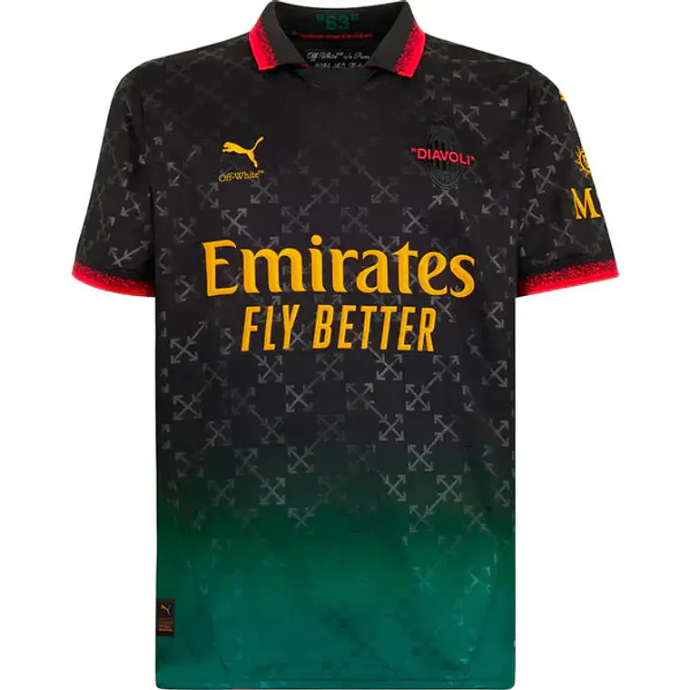 Camisa comemorativa do AC Milan 25/26 - Preta - Versão Torcedor 1