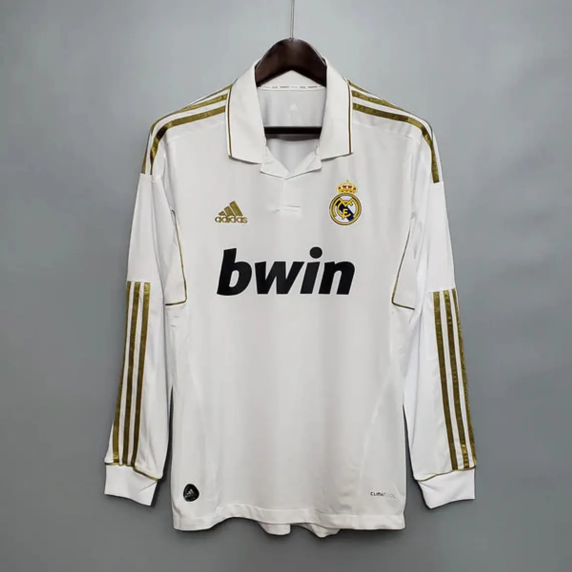 Camisa Manga Longa Real Madrid 11/12 Adidas - Branco 1