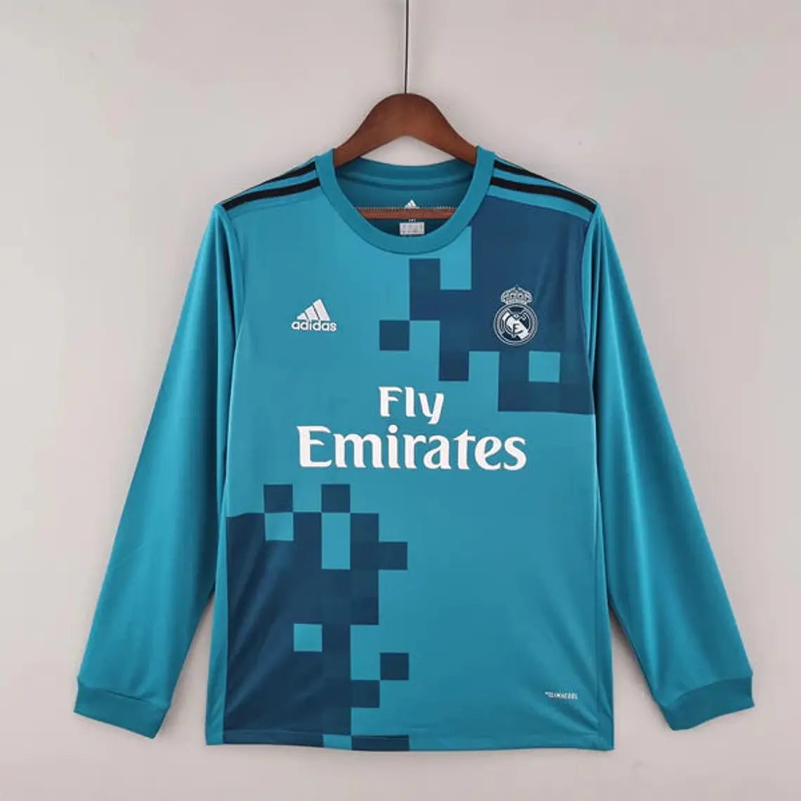 Camisa Manga Longa Real Madrid 17/18 Adidas - Azul 1