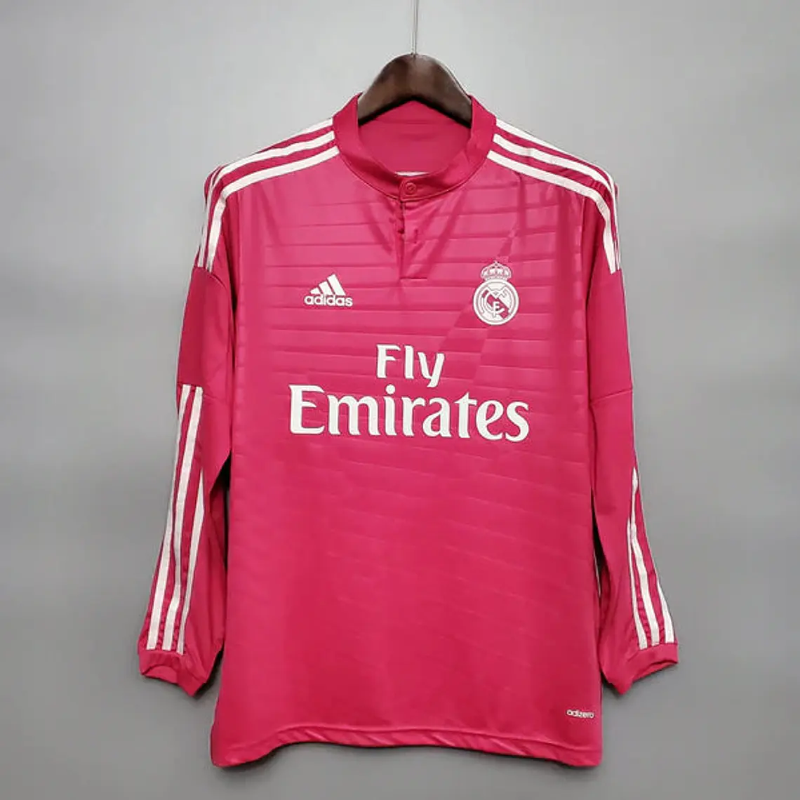 Camisa Manga Longa Real Madrid II 14/15 Adidas - Rosa 1