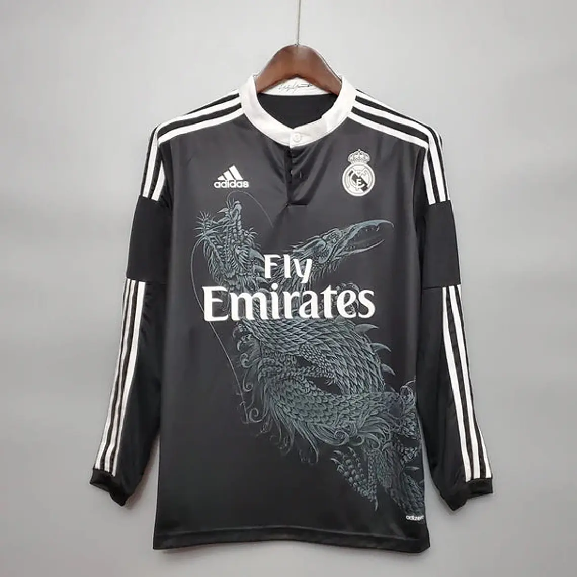 Camisa Manga Longa Real Madrid Third 14/15 Adidas - Preto 1