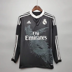 Camisa Manga Longa Real Madrid Third 14/15 Adidas - Preto