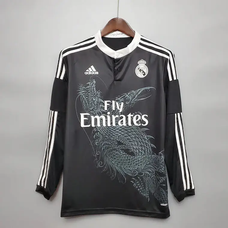 Camisa Manga Longa Real Madrid Third 14/15 Adidas - Preto 1