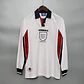 Camisa Manga Longa Seleção Inglaterra 1998 Umbro - Branco - Thumbnail 1