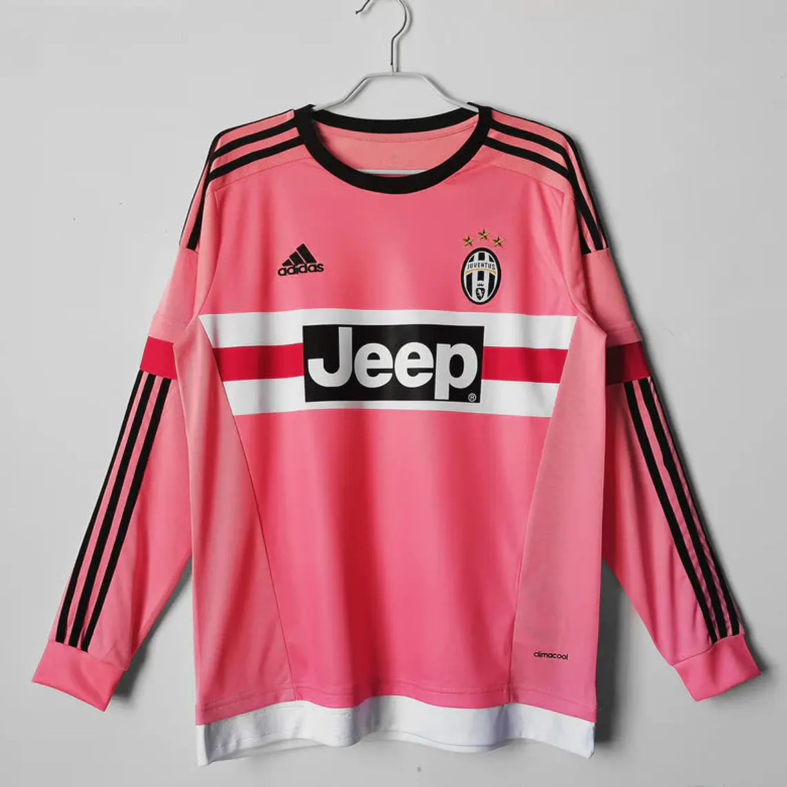 Camisa da Juventus 2015 Retrô  Manga longa - Rosa 1