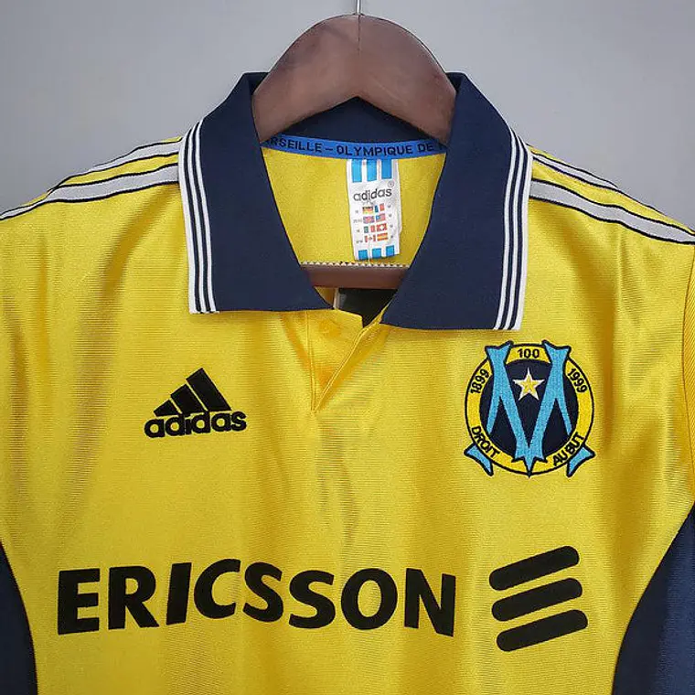 Camisa Marseille Retrô 1998/1999 Amarela - Adidas 4