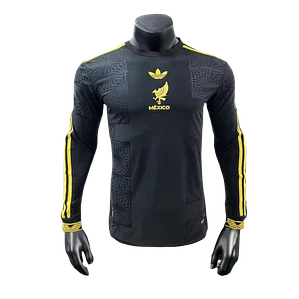 Camisa México 25/26 Gold Cup Edition - Preta - Manga Longa