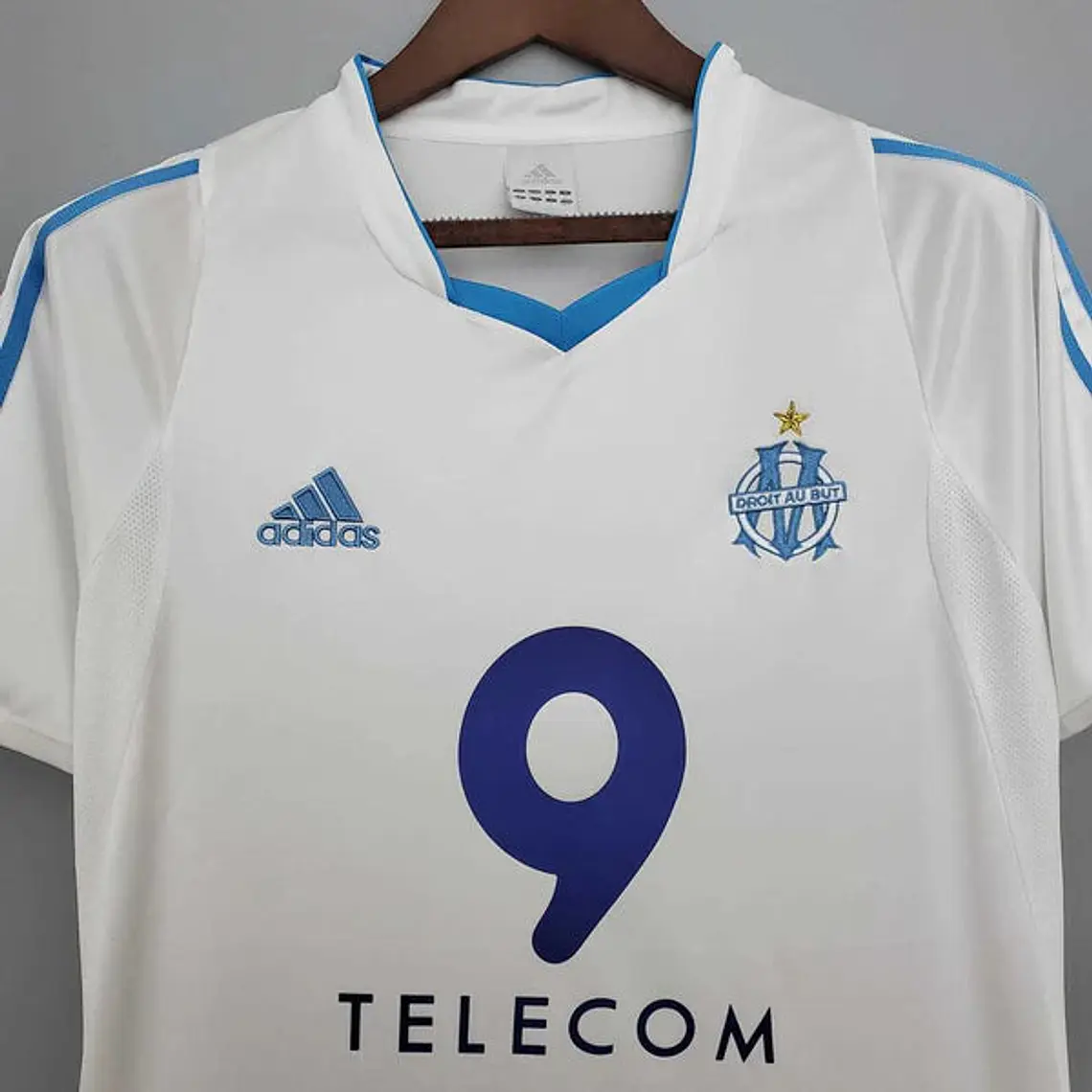 Camisa Marseille Retrô 2002/2003 Branca - Adidas 3