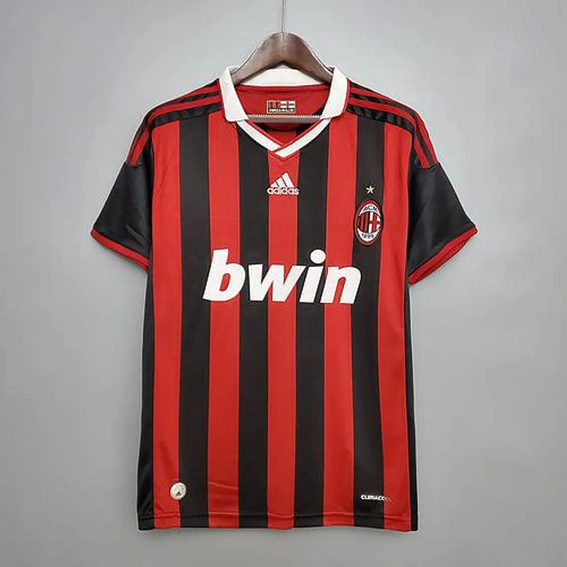 Camisa Milan Retrô 09/10 - Adidas - Vermelha e Preta 1