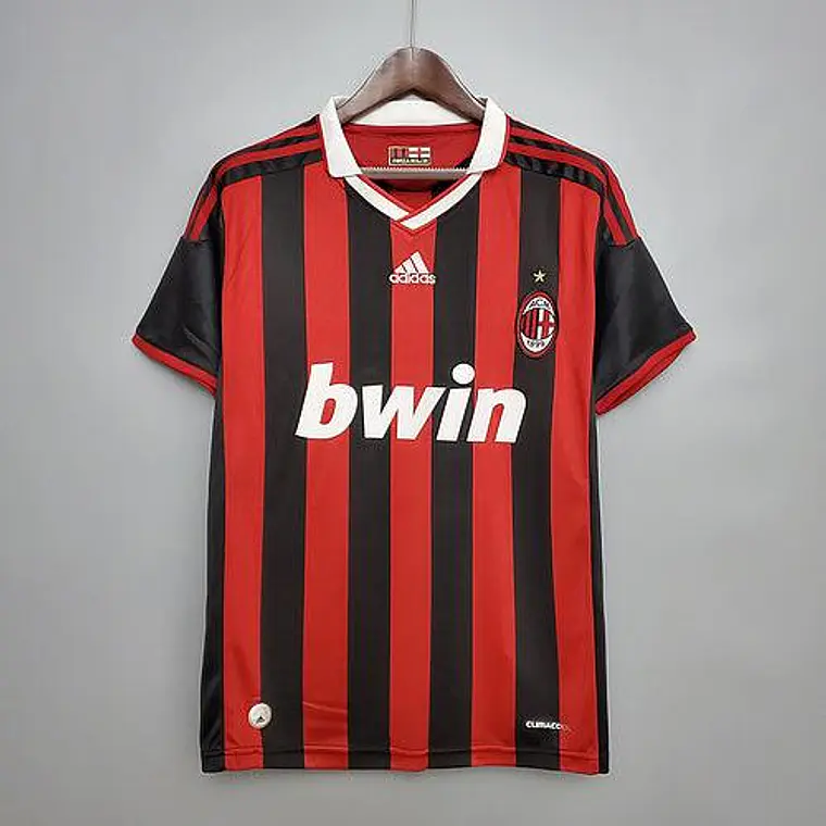Camisa Milan Retrô 09/10 - Adidas - Vermelha e Preta 1