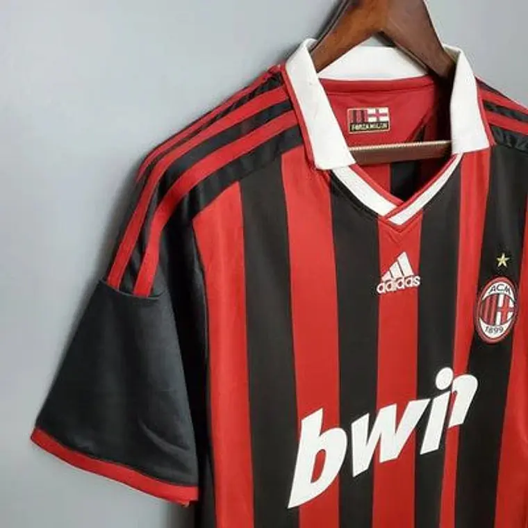 Camisa Milan Retrô 09/10 - Adidas - Vermelha e Preta 2