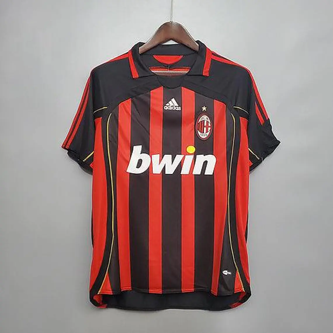 Camisa Milan Retrô 2006/2007 Vermelha e Preta - Adidas 1