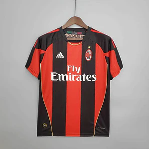 Camisa Milan Retrô 2010/2011 Vermelha e Preta - Adidas