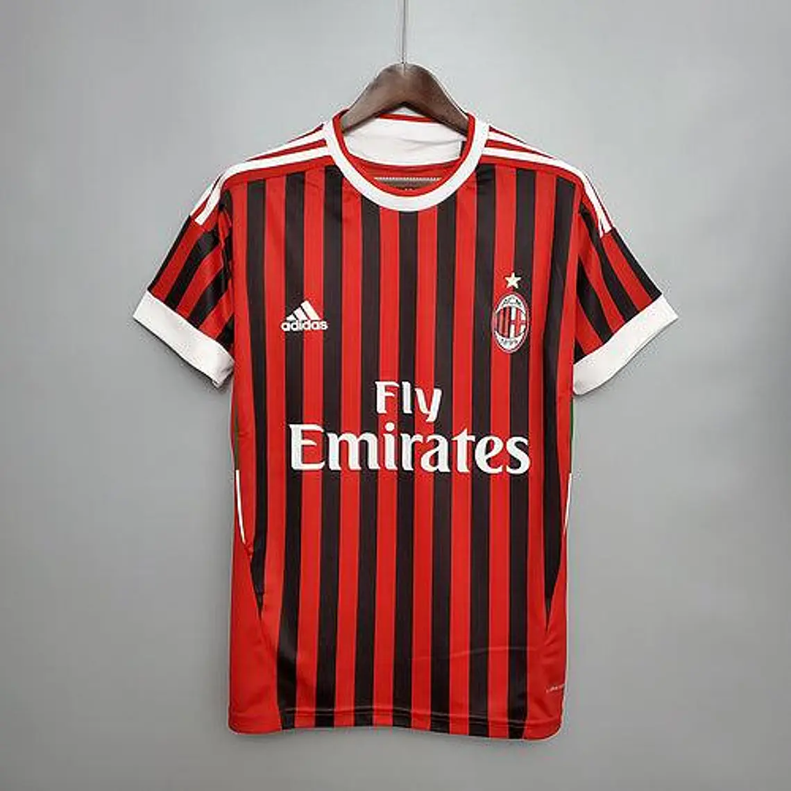 Camisa Milan Retrô 2011/2012 Vermelha e Preta - Adidas 1