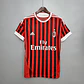 Camisa Milan Retrô 2011/2012 Vermelha e Preta - Adidas - Thumbnail 1