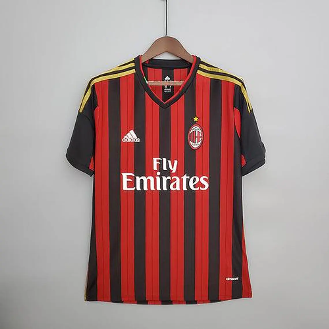 Camisa Milan Retrô 2013/2014 Vermelha e Preta - Adidas 1