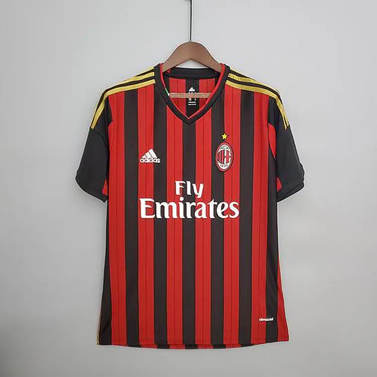 Camisa Milan Retrô 2013/2014 Vermelha e Preta - Adidas 1