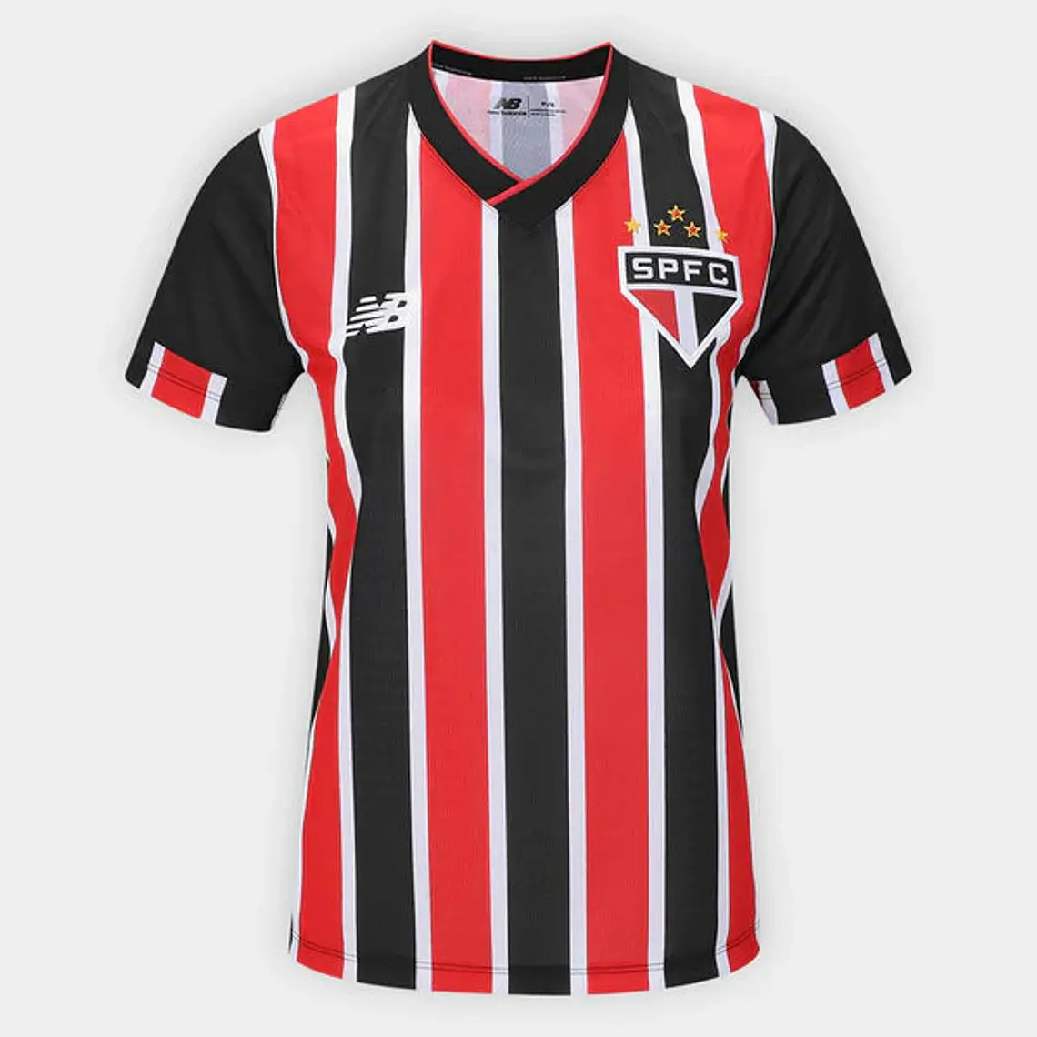Camisa São Paulo II 24/25 Torcedor New Balance Feminina - Vermelho e Branco 1