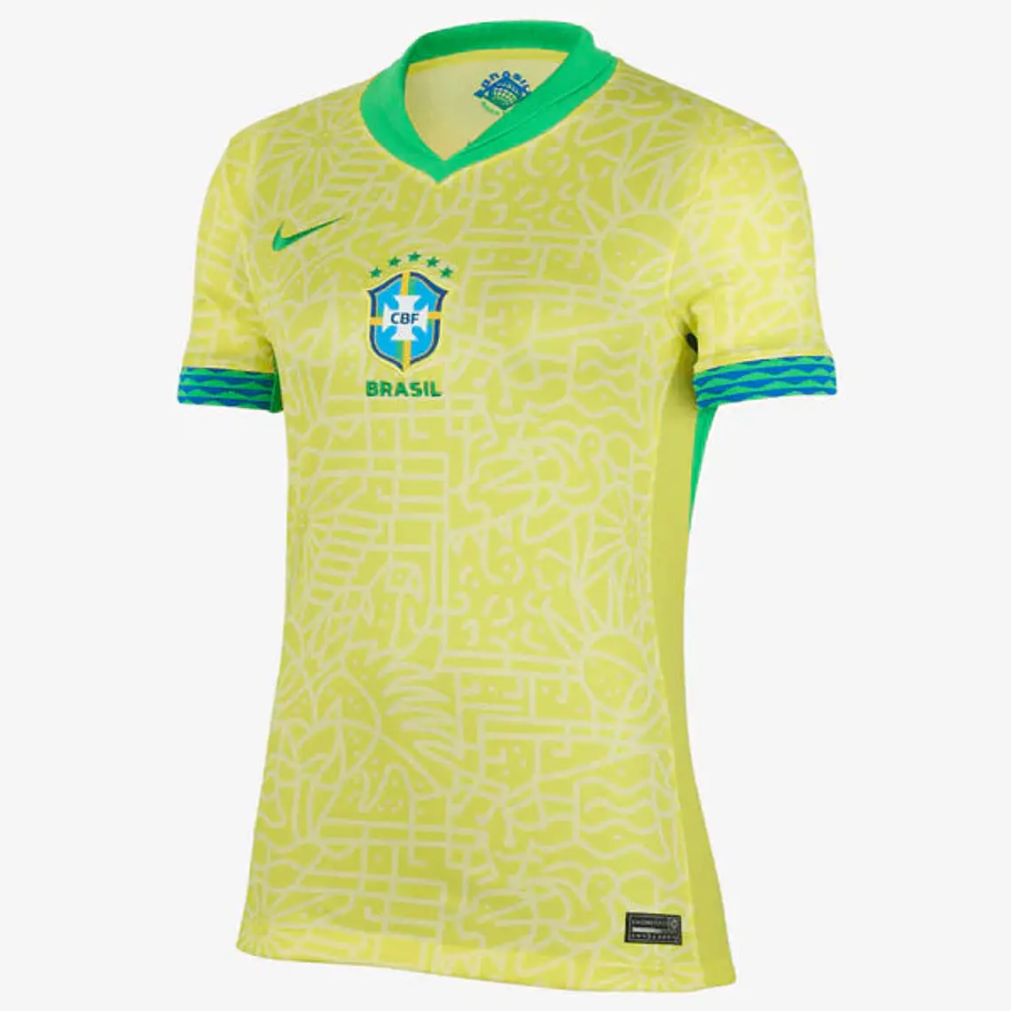 Camisa Seleção Brasil I 24/25 Nike - Amarela - (Feminina) 1