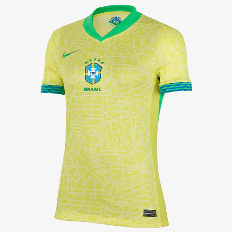 Camisa Seleção Brasil I 24/25 Nike - Amarela - (Feminina) 1